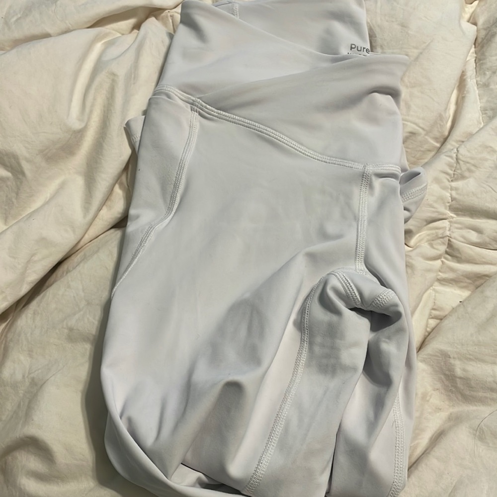 Gray crossover leggings by Fabletics